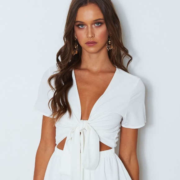 white fox playsuit